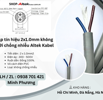 Cáp tín hiệu 2x1.0mm không lưới chống nhiễu Altek Kabel Đà Nẵng, Hà Nội, Bình Định