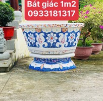 19 Chậu hoa   chậu cảnh   chậu hoa dán miễng , ghép sành sứ   chậu to