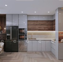 2 Tủ Bếp Gỗ Công Nghiệp MDF Phủ Melamine Chữ L Cao Cấp