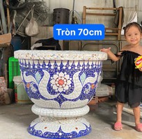 12 Cơ sở chậu hoa Thế Sơn - chậu hoa dán sành sứ - chậu khảm sành - cẩn miễng