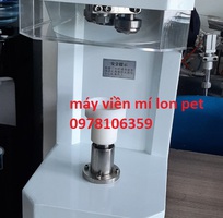 Máy viền mí lon yến, máy ghép mí lon- tô yến chưng, máy viền lon pet hủ nhựa