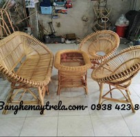 4 Bộ bàn ghế sen mây tự nhiên