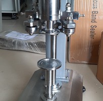 Máy viền mí hủ yến chưng, máy ghép mí lon pet, máy viền mí lon đồ ăn vặt