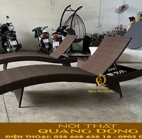 Ghế hồ bơi QD-1274 mẫu ghế tắm nắng uốn cong hiện đại bền chuẩn resort