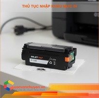 Thủ tục nhập khẩu mực in