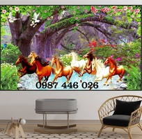 3 Tranh gạch men bát mã HP8662