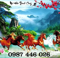 6 Tranh gạch men bát mã HP8662