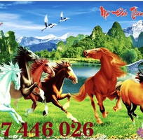 8 Tranh gạch men bát mã HP8662