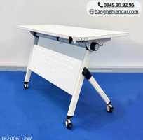 Bàn học 1m2 gấp gọn chân bánh xe TF2006-12W tại HCM