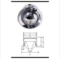 Cửa gió Jetball chất liệu Inox-304 D200