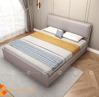 1 Giường Ngủ Gỗ Công Nghiệp Bọc Đầu Nệm Kèm Hộc Kéo Tiện Lợi