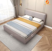 Giường Ngủ Gỗ Công Nghiệp Bọc Đầu Nệm Kèm Hộc Kéo Tiện Lợi