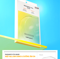 2 Mặt nạ làm sáng và dưỡng ẩm cho da Cell Fusion C Radiance Vita Mask, 25ml x 5 miếng