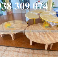 4 Bàn gỗ mầm non, ghế gỗ mầm non, bàn ghế gỗ nhà trẻ