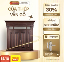 2 Cửa thép vân gỗ: Giải pháp bền bỉ, an toàn và sang trọng cho ngôi nhà Việt