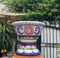 Chậu hoa khảm sành sứ , cẩn miểng , hàng thủ công mỹ nghệ