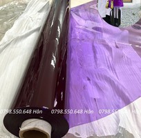 1 Màng dẻo pvc trong màu tím - dày 0.3mm- khổ 1m4 - dài 80m