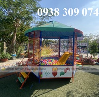 Nhà banh sắt trẻ em, nhà banh lục giác trẻ em ngoài trời