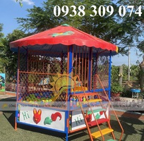 1 Nhà banh sắt trẻ em, nhà banh lục giác trẻ em ngoài trời