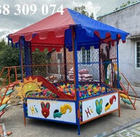 5 Nhà banh sắt trẻ em, nhà banh lục giác trẻ em ngoài trời