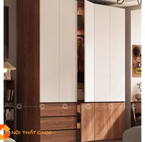Tủ Quần Áo Gỗ Công Nghiệp TAM094 Phối Màu Tinh Tế