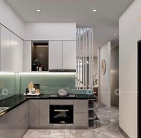 2 Tủ Bếp Gỗ Công Nghiệp Chữ U Phủ Acrylic Cao Cấp Hiện Đại