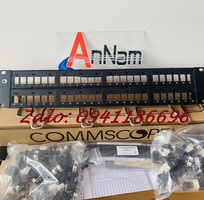 5 Thanh đấu nối patch panel 24 cổng cat6 UTP,1U mã 760237040   9-1375055-2 commscope