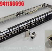 1 Thanh đấu nối patch panel 24 cổng cat6 UTP,1U mã 760237040   9-1375055-2 commscope