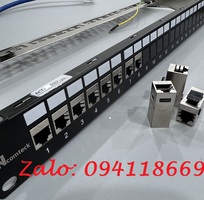 13 Phân phối độc quyền thanh đấu nối patch panel 48 cổng Cat6 UTP 2U mã ACT-48S2U chính hãng Ancomteck