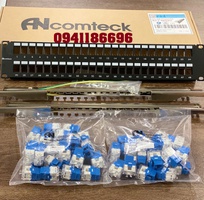 3 Phân phối độc quyền thanh đấu nối patch panel 48 cổng Cat6 UTP 2U mã ACT-48S2U chính hãng Ancomteck