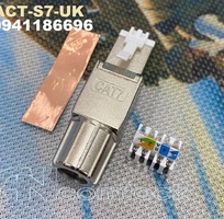 16 Phân phối Ổ cắm RJ45 Cat7 FTP có chống nhiễu tốc độ 100/1000 hãng Ancomteck, mã ACT-S7-002