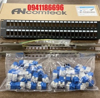 Sẵn kho patch panel 48 cổng Cat6 UTP 2U mã ACT-48S2U hàng chính hãng Ancomteck