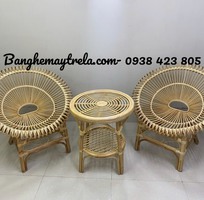 7 Bàn ghế mây bông sen