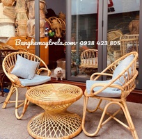 4 Bàn ghế mây hiện đại