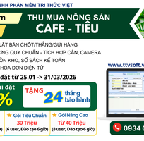 Giảm phí cài đặt khi triển khai phần mềm thu mua cà phê tiêu