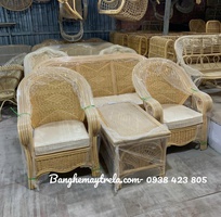 2 Sofa salon mây đan kín