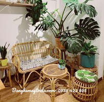 3 Ghế sofa mây tay cuộn giá rẻ