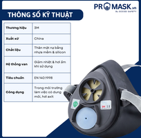 Mặt nạ phòng độc 3M 3100/3200   Lựa chọn an toàn cho môi trường làm việc độc hại