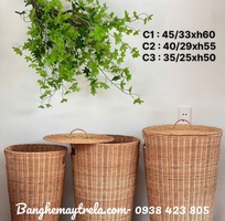 4 Sọt đựng đồ mây tre đan tự nhiên