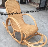 1 Ghế bập bênh thư giãn đan kín mây tre
