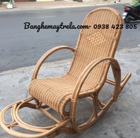 2 Ghế bập bênh thư giãn đan kín mây tre