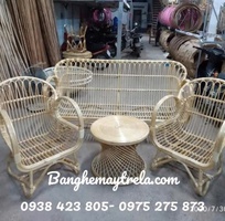 4 Sofa mây tay cuộn hiện đại