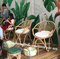 2 Ghế mây tre đan cho nail, spa