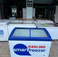 Thanh lý tủ đông kính lùa hiệu Darling 2 cửa lùa - dung tích 300 lít - ngoại hình đẹp.