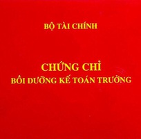 Học CHỨNG CHỈ BỒI DƯỠNG KẾ TOÁN TRƯỞNG - Cấp chứng chỉ chuẩn Bộ Tài Chính