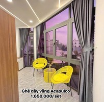 1 Bàn ghế cafe mây nhựa HGH