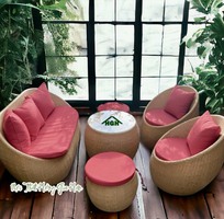2 Sofa nhựa giả mây HGH