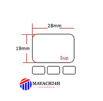 1 Giấy in mã vạch 28x19mm  3c