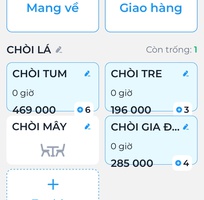Phầm mềm tính tiền cho tiệm cafe