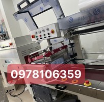 Máy cắt dán màng co POF tự động, máy rút màng co hộp, máy đóng gói màng co cho hộp trà cafe